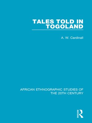 cover image of Tales Told in Togoland